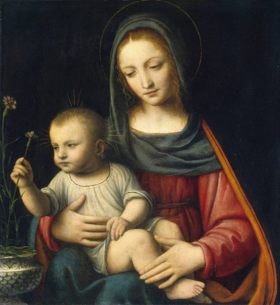 Main Product Photo of The Madonna of the Carnation  Painting by Bernardino Luini