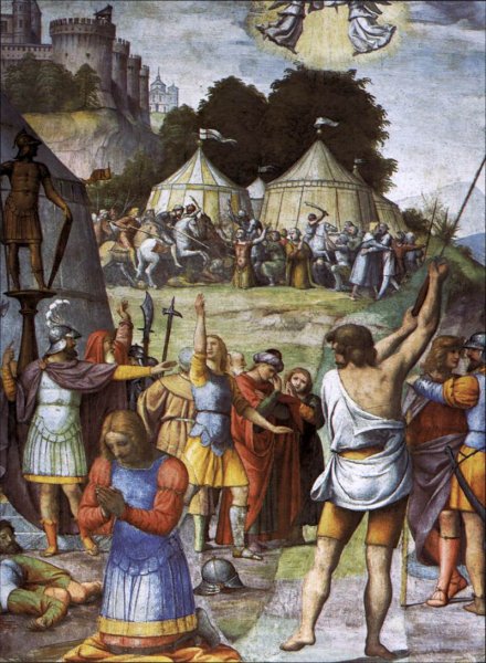 Main Product Photo of The Martyrdom of St Maurice Painting by Bernardino Luini