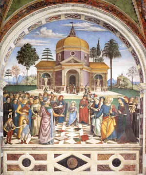 Christ Among the Doctors by Bernardino Pinturicchio - Oil Painting Reproduction