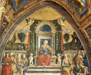 Music painting by Bernardino Pinturicchio
