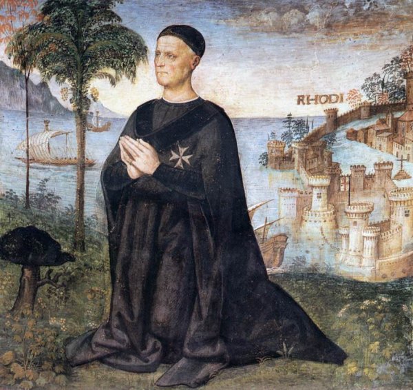 Main Product Photo of Portrait of the Donor Painting by Bernardino Pinturicchio