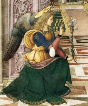 The Annunciation Detail painting by Bernardino Pinturicchio