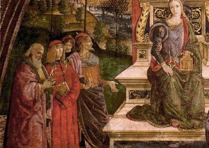 The Arithmetic Lower Left View Oil painting by Bernardino Pinturicchio