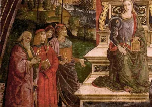The Arithmetic Lower Left View by Bernardino Pinturicchio - Oil Painting Reproduction
