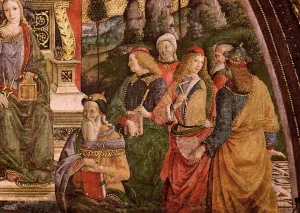 The Arithmetic Lower Right View by Bernardino Pinturicchio Oil Painting