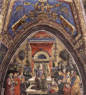The Arithmetic by Bernardino Pinturicchio Oil Painting