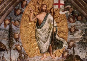 The Resurrection Centre View by Bernardino Pinturicchio Oil Painting