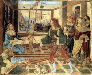 The Return of Odysseus by Bernardino Pinturicchio Oil Painting