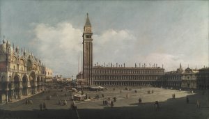 Piazza San Marco, Venice by Bernardo Bellotto Oil Painting