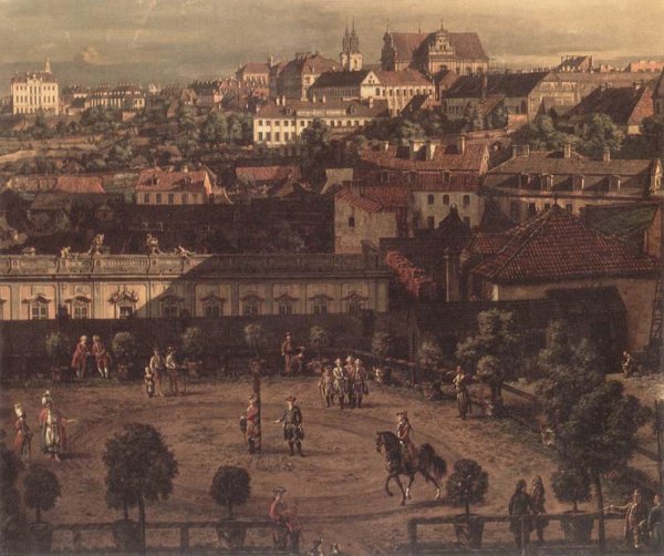 Main Product Photo of View of Warsaw from the Royal Palace Detail Painting by Bernardo Bellotto