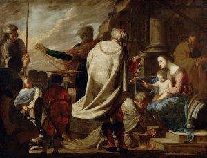 Adoration Of The Magi by Bernardo Cavallino Oil Painting