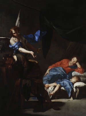 Dream of St. Joseph by Bernardo Cavallino Oil Painting