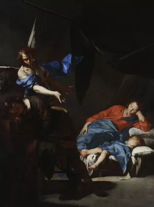 Dream of St. Joseph by Bernardo Cavallino Oil Painting