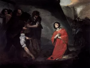 Martyrdom of St Stephen by Bernardo Cavallino - Oil Painting Reproduction