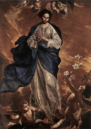 The Blessed Virgin by Bernardo Cavallino Oil Painting