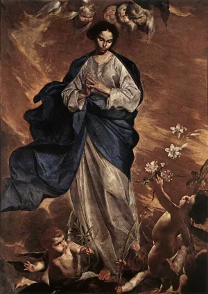 The Blessed Virgin by Bernardo Cavallino Oil Painting