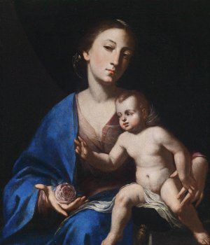 The Virgin and Child by Bernardo Cavallino Oil Painting