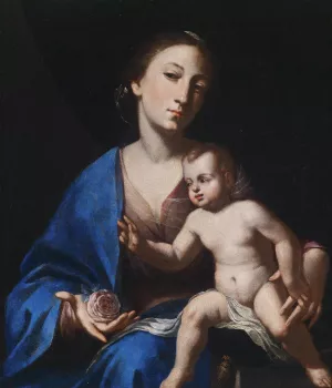 The Virgin and Child by Bernardo Cavallino Oil Painting