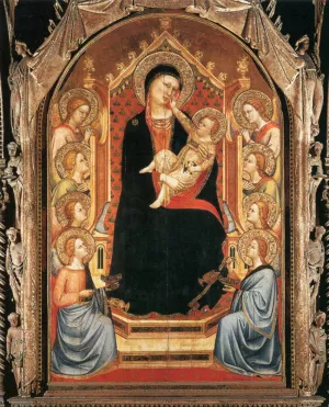 Orsanmichele Madonna and Child with Angels Oil painting by Bernardo Daddi