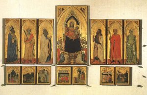 Polyptych of Saint Pancrazio by Bernardo Daddi Oil Painting