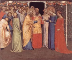 Polyptych of San Pancrazio: Predella Panel by Bernardo Daddi - Oil Painting Reproduction