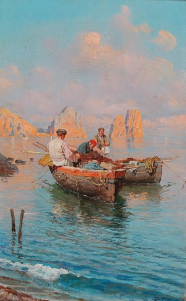 Main Product Photo of Motif of Capri Painting by Bernardo Hay