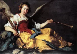 A Personification of Fame by Bernardo Strozzi - Oil Painting Reproduction