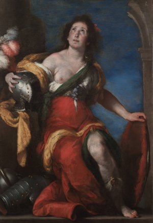 Allegorical Figure by Bernardo Strozzi Oil Painting