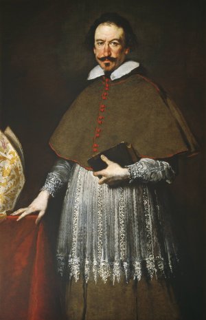 Bishop Alvise Grimani by Bernardo Strozzi Oil Painting
