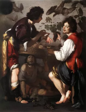 Joseph Telling His Dreams Oil painting by Bernardo Strozzi