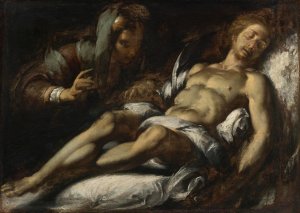 Pieta by Bernardo Strozzi Oil Painting