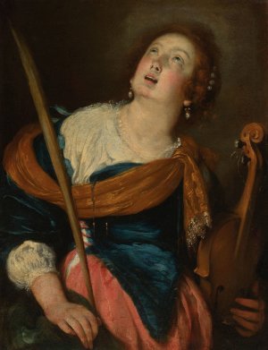 Saint Cecilia by Bernardo Strozzi Oil Painting
