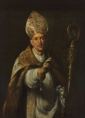 St. Gerardo Sagredo, Bishop of Csanad by Bernardo Strozzi Oil Painting