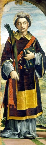 Main Product Photo of Saint Stephen  Painting by Bernardo Zenale