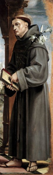 Main Product Photo of St Anthony of Padua Painting by Bernardo Zenale