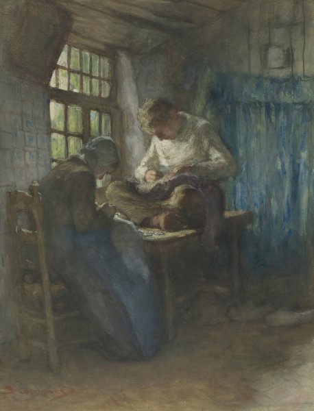 The town tailors by Bernardus Johannes Blommers - Hand-Painted Oil Painting Reproduction