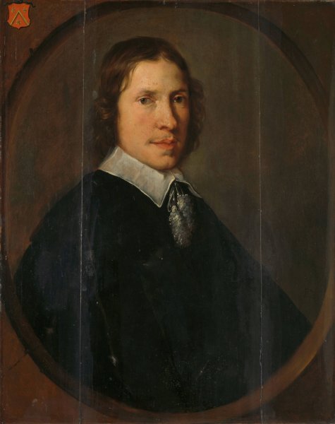 Portrait of Francois Leydecker, Burgomaster of Tholen  by Bernardus Swaerdecroon - Hand-Painted Oil Painting Reproduction
