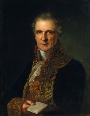 Portrait of Jose Maria Diez de Aznar by Bernat Lopez Piquer Oil Painting