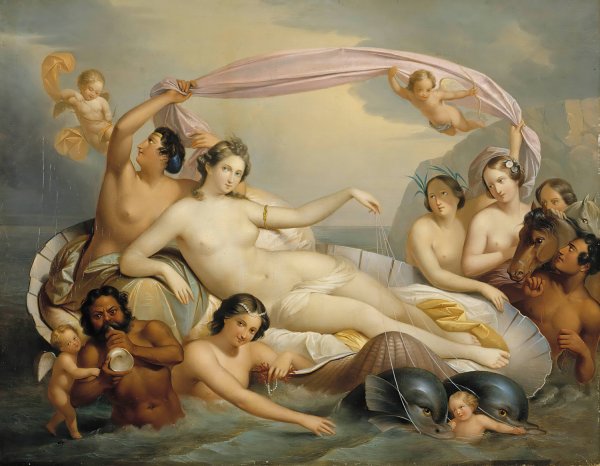Main Product Photo of Galatea's Triumph  Painting by Berndt Abraham Godenhjelm
