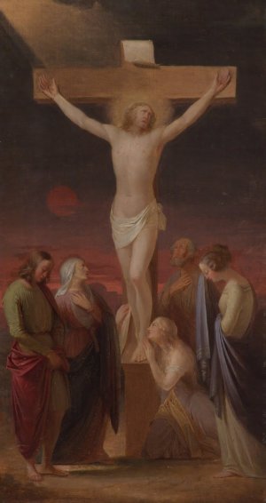 On The Cross by Berndt Abraham Godenhjelm Oil Painting