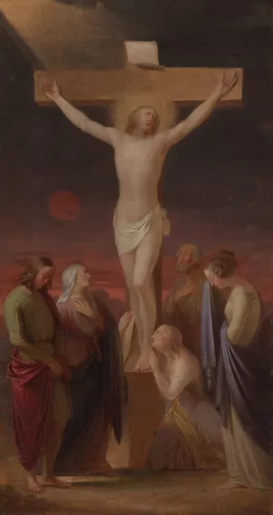 On The Cross by Berndt Abraham Godenhjelm Oil Painting