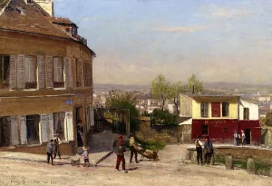 Montmartre, Paris by Berndt Lindholm - Oil Painting Reproduction