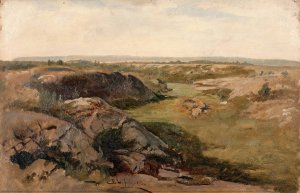 Undulating Country. Study by Berndt Lindholm Oil Painting