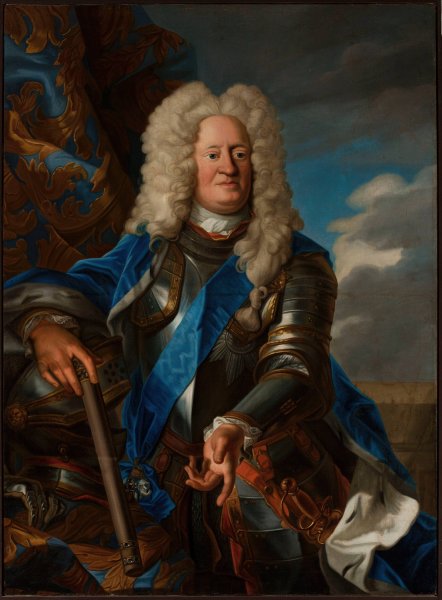 Portrait of Augustus William von Braunschweig by Bernhard Christoph Francke - Hand-Painted Oil Painting Reproduction