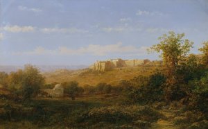 Kloster in Bethlehem by Bernhard Fiedler Oil Painting