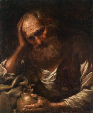 A Philosopher by Bernhard Keil Oil Painting