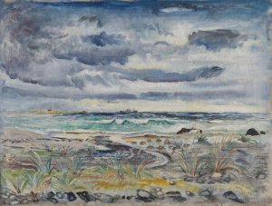 From Jaeren by Bernt Julius Muus Cluver Oil Painting