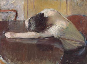 Despair by Bertha Wegmann Oil Painting