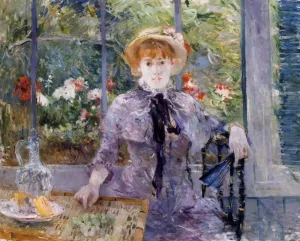 After Luncheon painting by Berthe Morisot