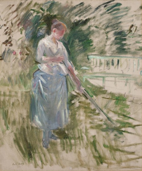 Faneuse  by Berthe Morisot - Hand-Painted Oil Painting Reproduction